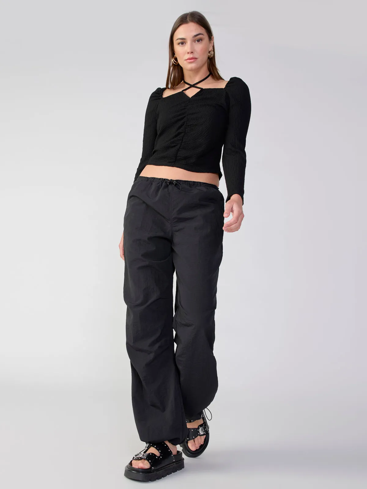 90's Parachute Standard Rise Pant ~ Black