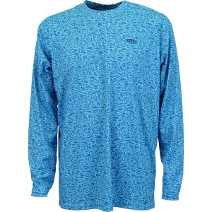 AFTCO Men's Matrix Performance LS Tee/Air Force Blue