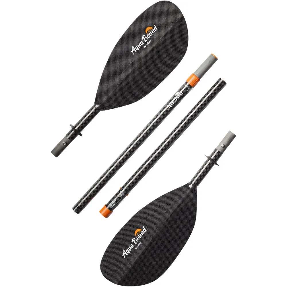 Aqua Bound Whiskey Carbon Straight Shaft 4-Piece Kayak Paddle