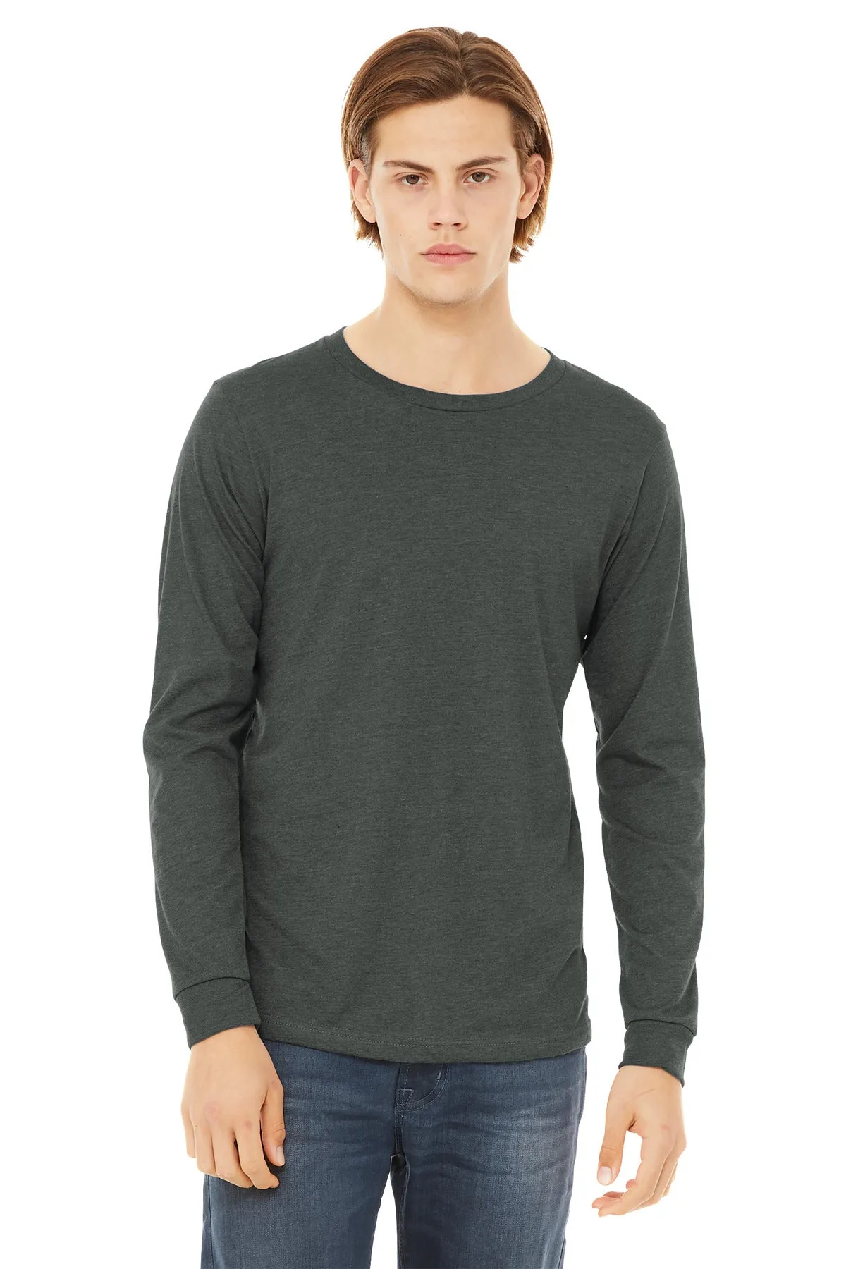 BELLA CANVAS Unisex Heather CVC Long Sleeve Tee BC3501CVC