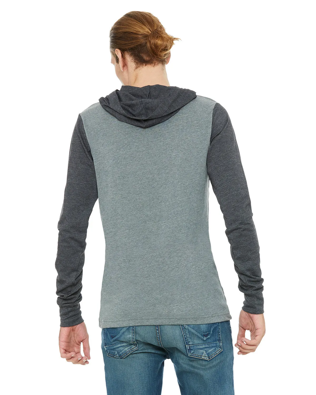 Bella   Canvas Unisex Jersey Hooded Long Sleeve Tee