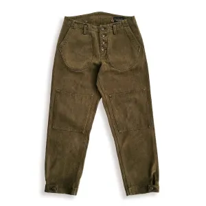 Cargo Pants for Men Loose Mid-Waist Green Coffee Pencil Pants - Vintage Safari Workwear