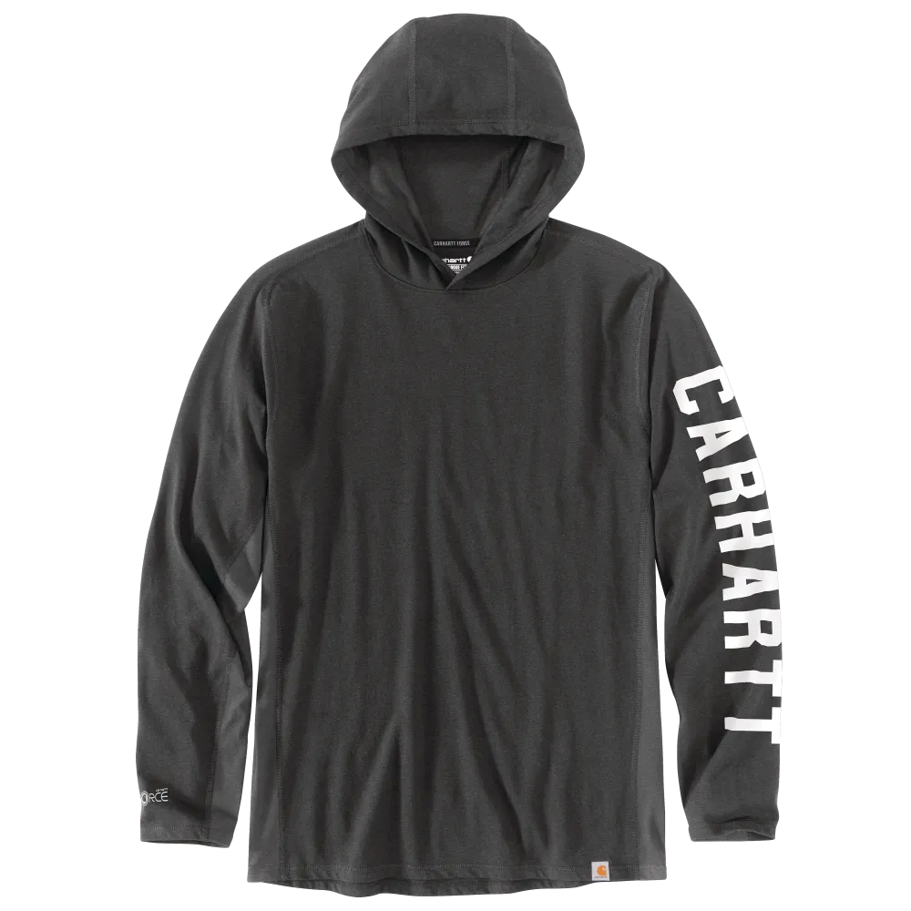 Carhartt Mens Force Relaxed Fit Midweight Long Sleeve Hooded T-Shirt