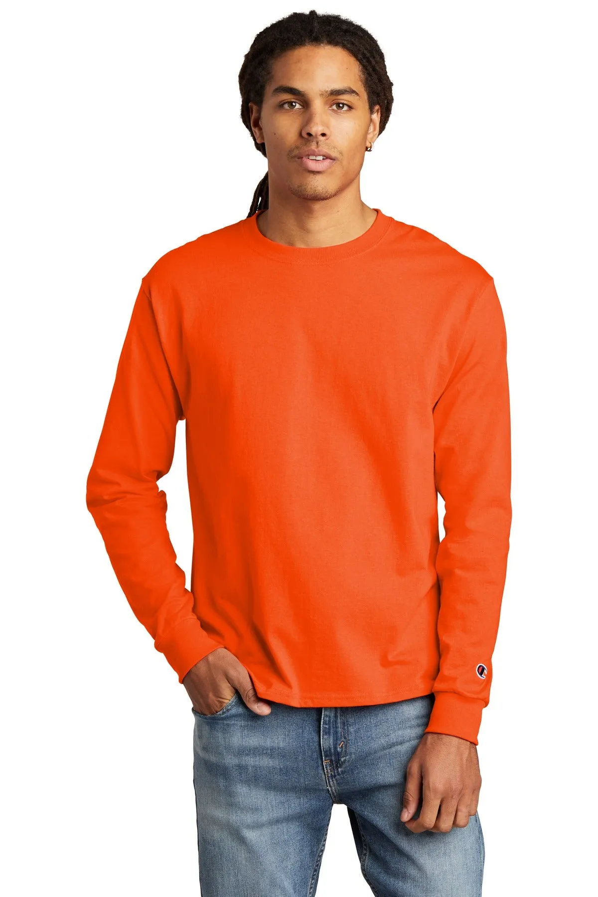 Champion Men's Heritage 5.2-Oz. Jersey Long Sleeve Tee