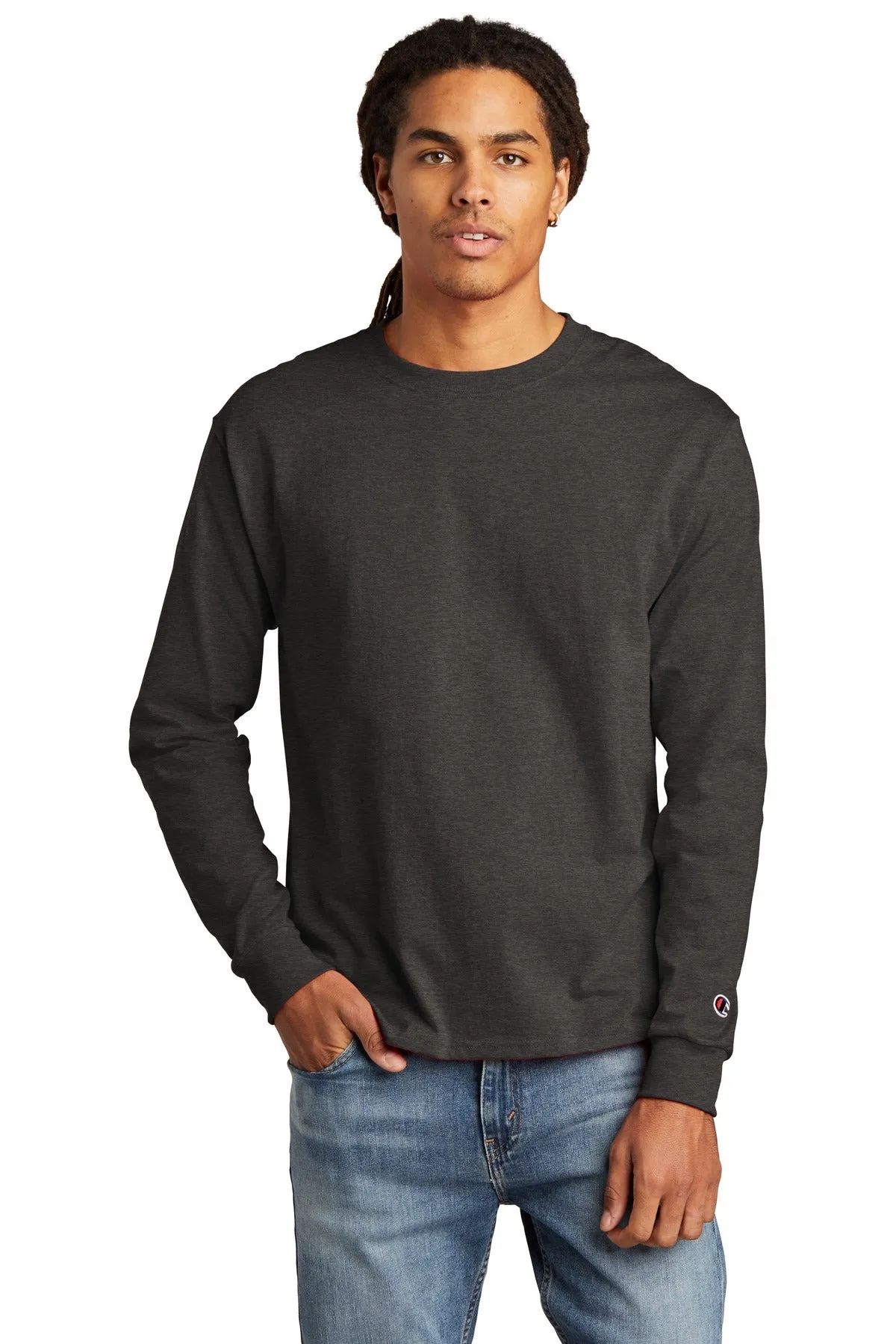 Champion Men's Heritage 5.2-Oz. Jersey Long Sleeve Tee