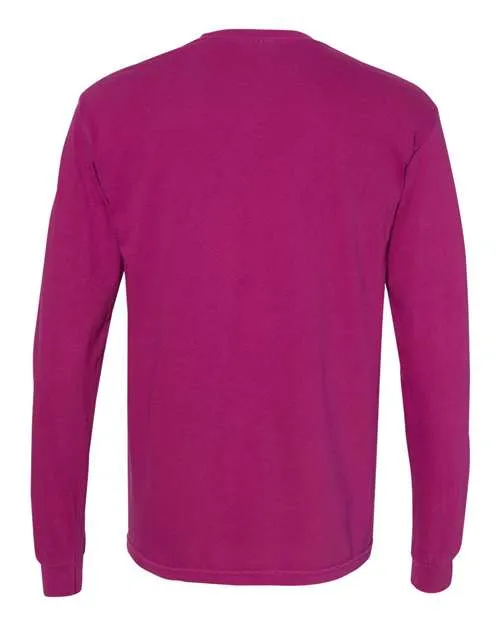 Comfort Colors Garment-Dyed Heavyweight Long Sleeve Pocket T-Shirt