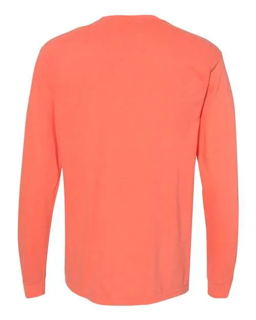 Comfort Colors Garment-Dyed Heavyweight Long Sleeve Pocket T-Shirt