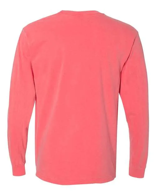 Comfort Colors Garment-Dyed Heavyweight Long Sleeve Pocket T-Shirt