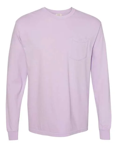 Comfort Colors Garment-Dyed Heavyweight Long Sleeve Pocket T-Shirt