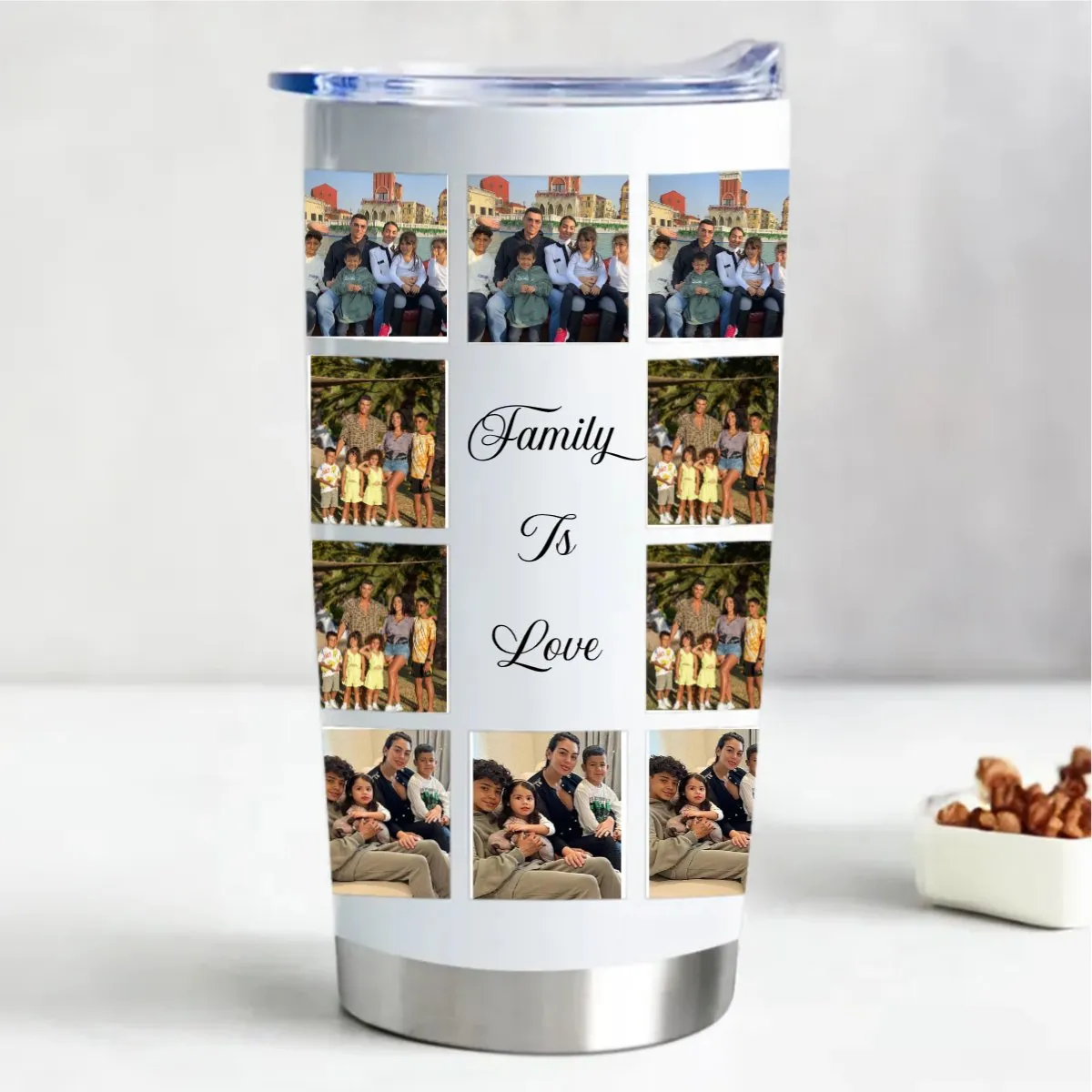 Customized Stainless Steel Tumbler - 20oz Insulated Cup for Hot and Cold Drinks