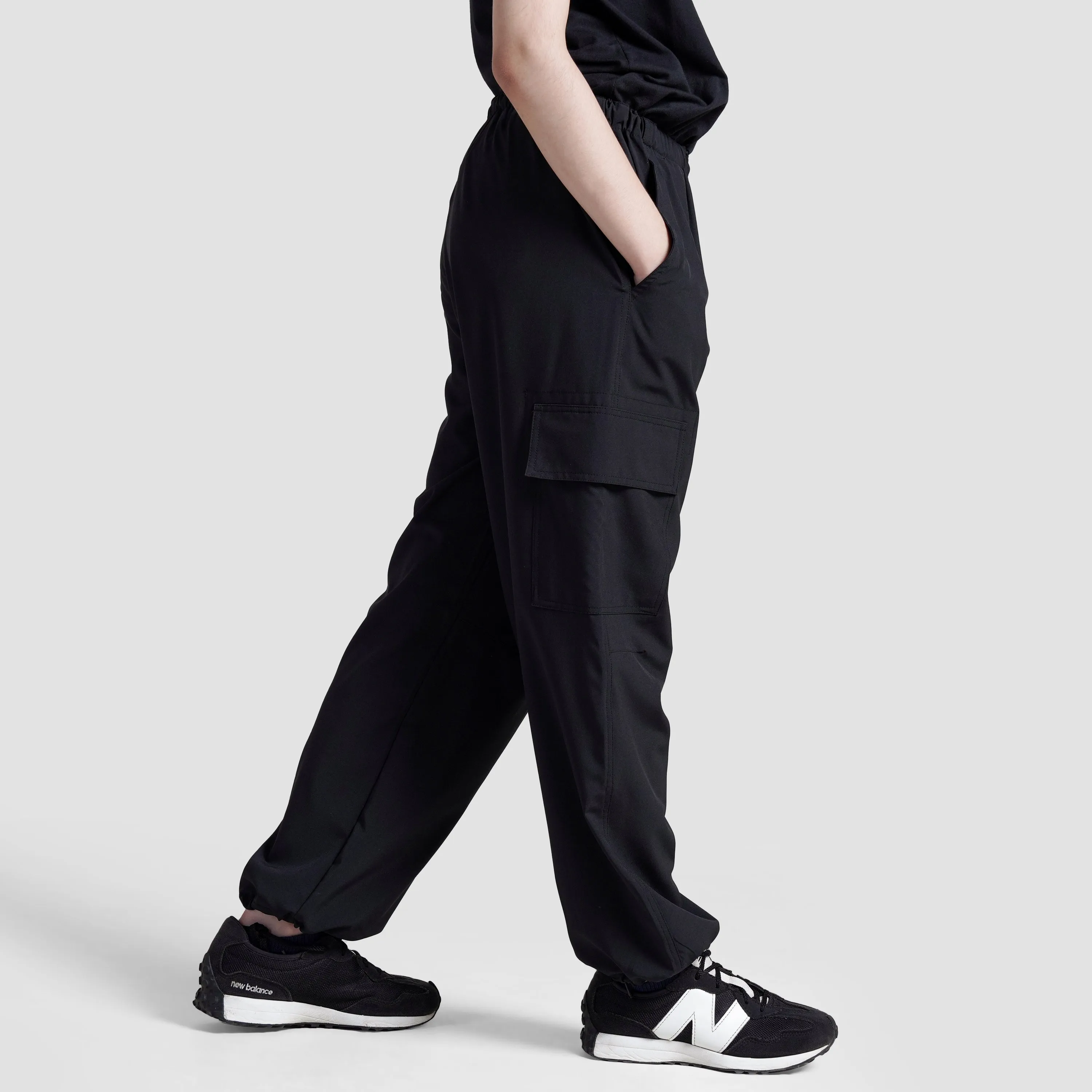 Girl Cargo Pants (Black)