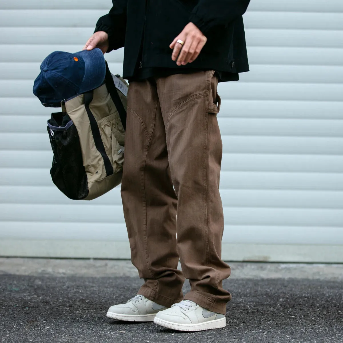 Japanese Streetwear Loose Straight Cargo Pants - Vintage Casual Trousers