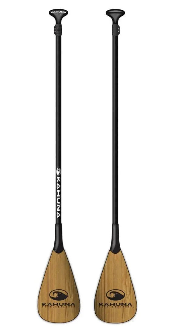 KAHUNA 2 PC CARBON/BAMBOO PADDLE BRADDAH