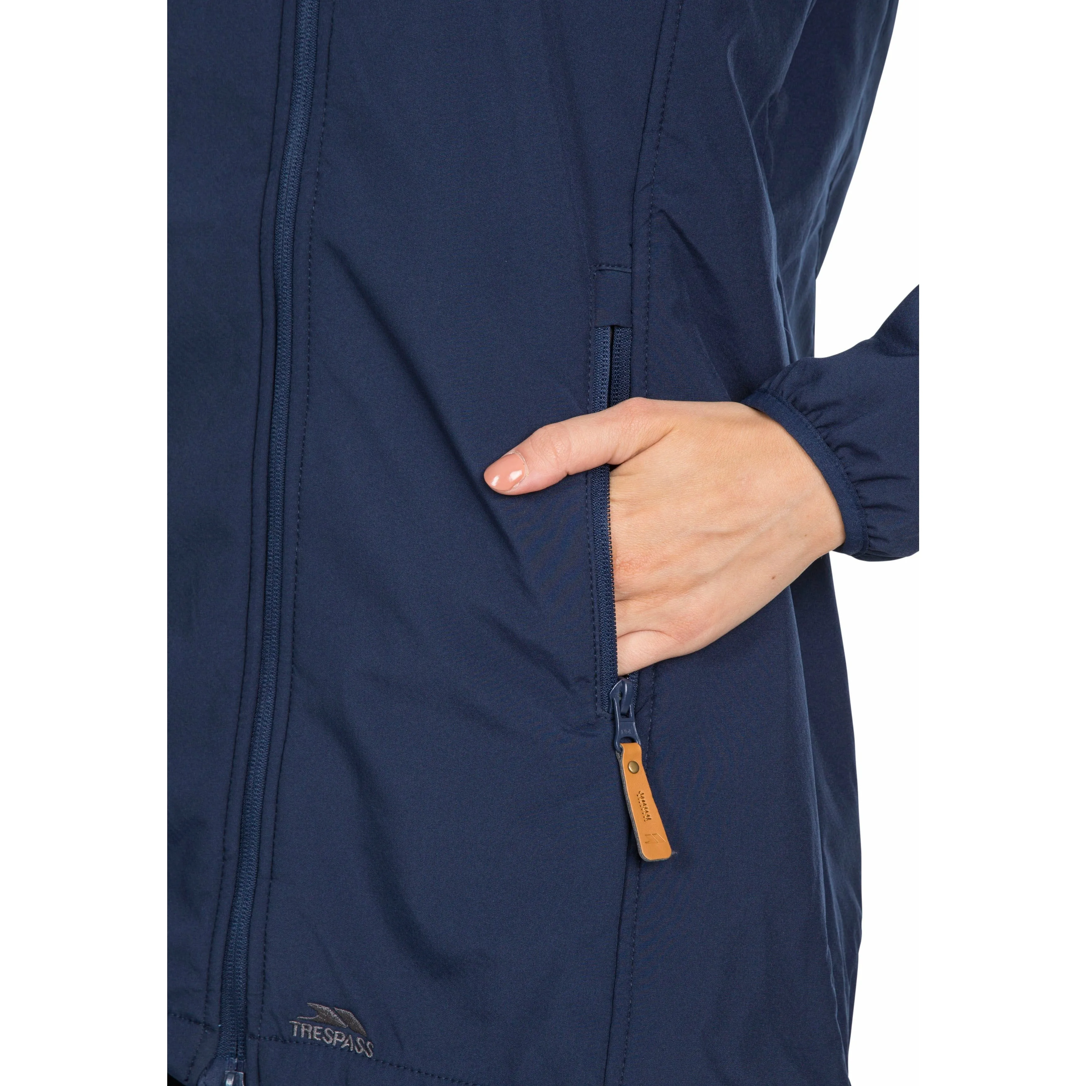 Kristen Women's Longer Length Softshell Jacket in Navy