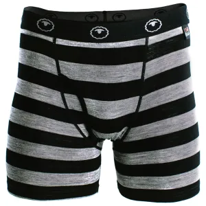 Mens Merino 180 Boxers (Black/Charcoal)