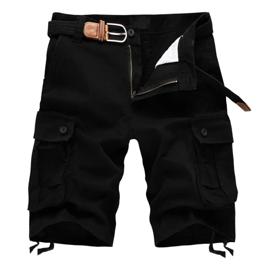 Men's Multi Pocket Cropped Cargo Shorts