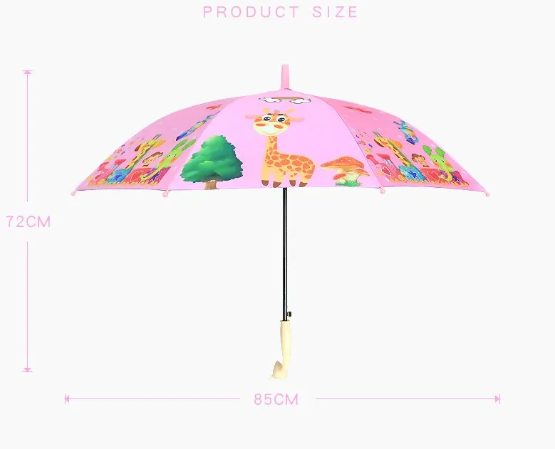 Pollys Brollys Kids Umbrella Pink