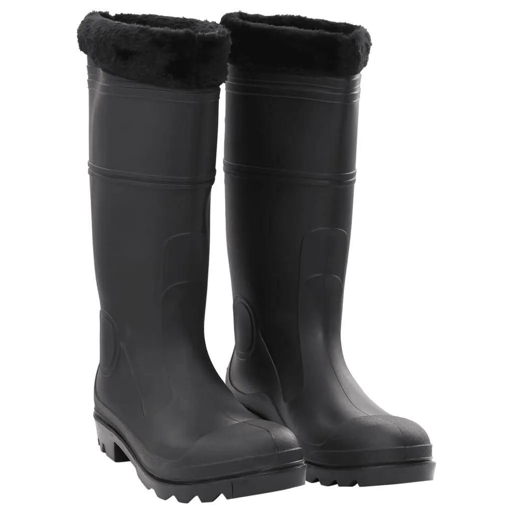 Rian Boots with Removable Socks Black Size 46 PVC