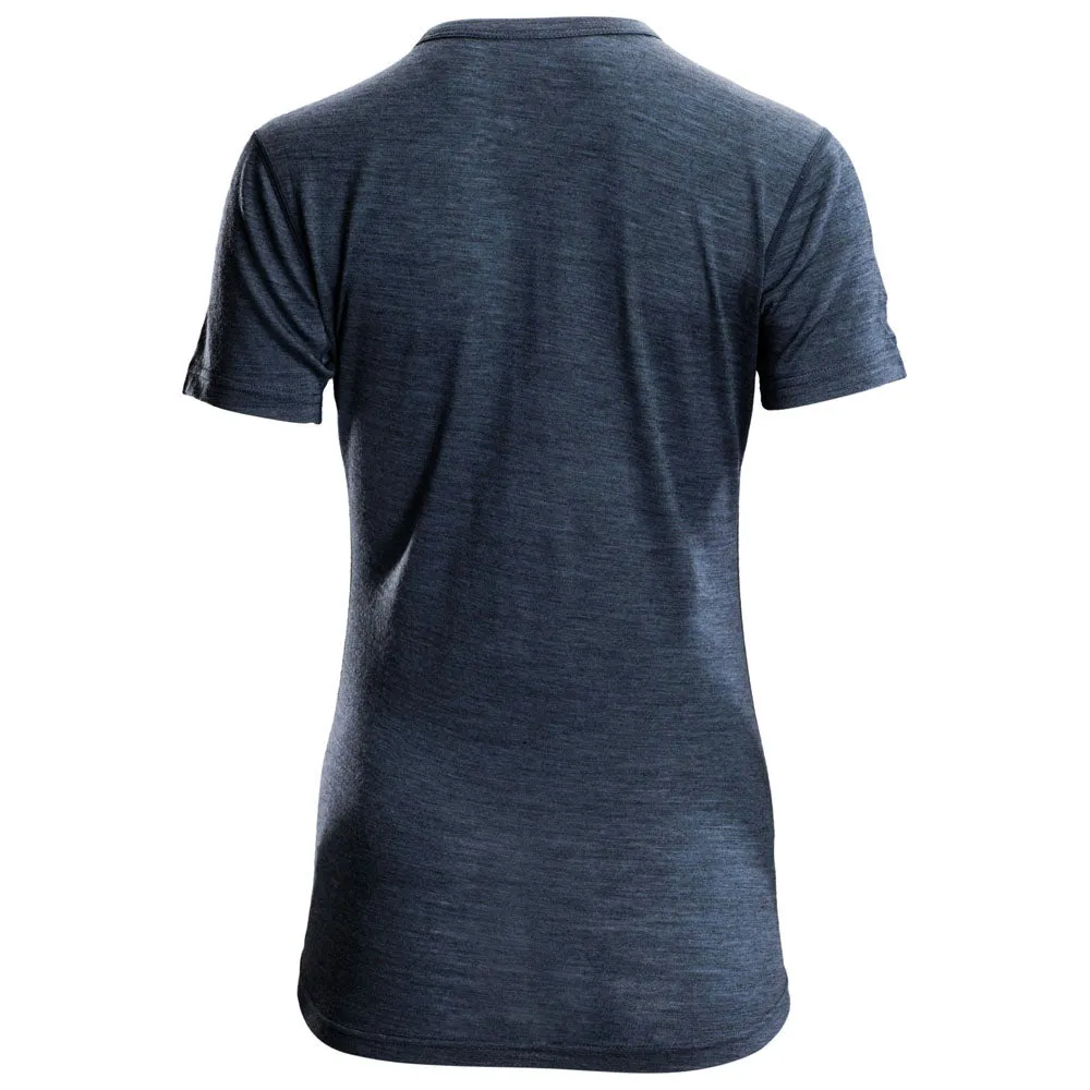 Womens Merino 150 Short Sleeve Crew (Denim)