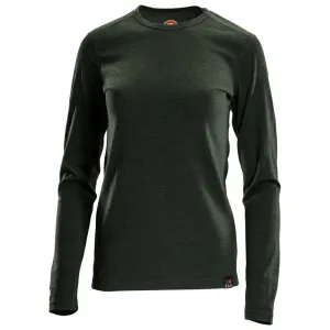 Womens Merino 180 Long Sleeve Crew (Forest)