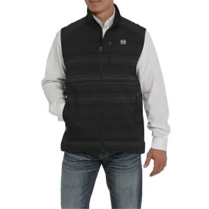 Wrangler Men's Cinch Black Aztec Printed Bonded Vest