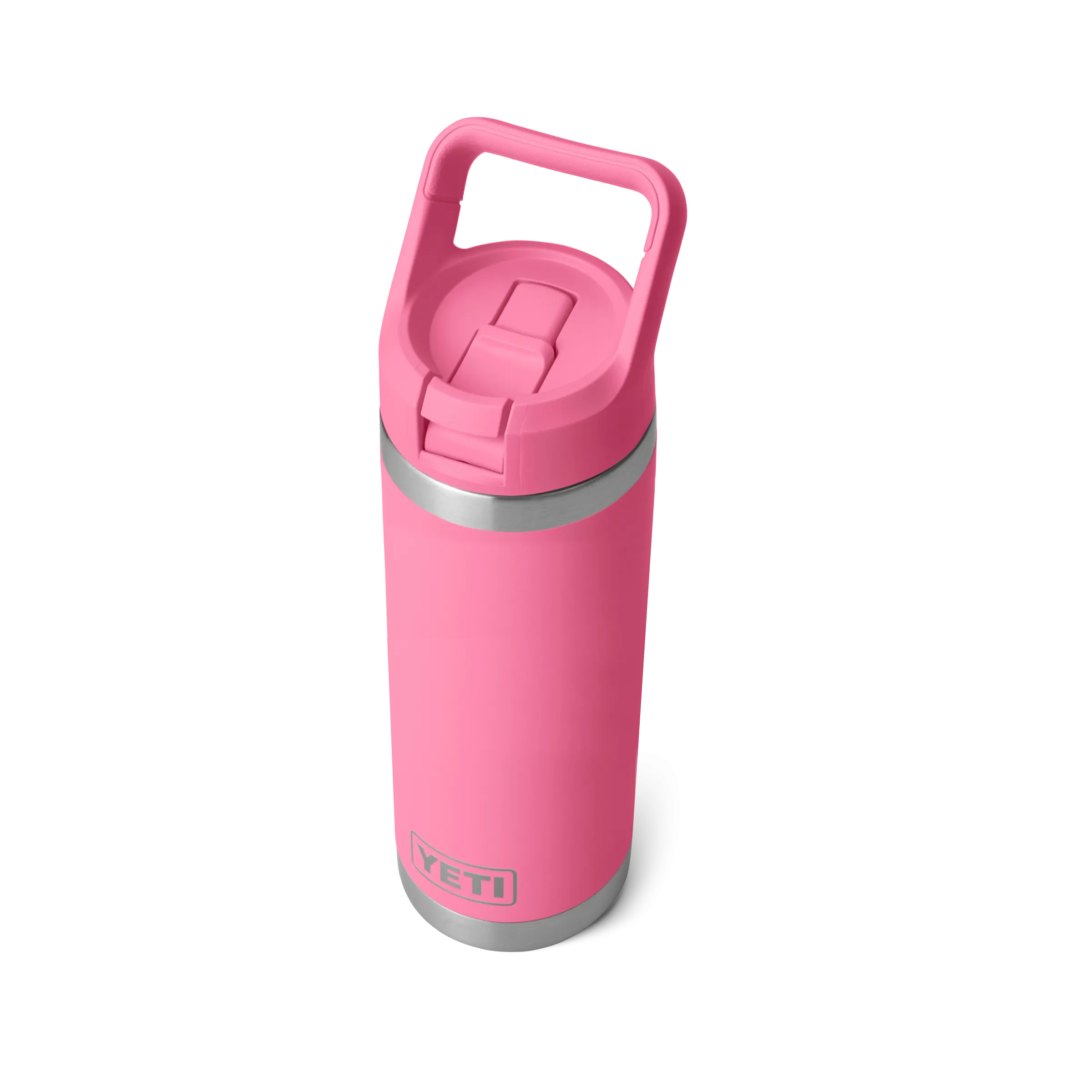 Yeti Rambler 18oz/532ml Bottle with Colour Match Straw Cap - Harbour Pink