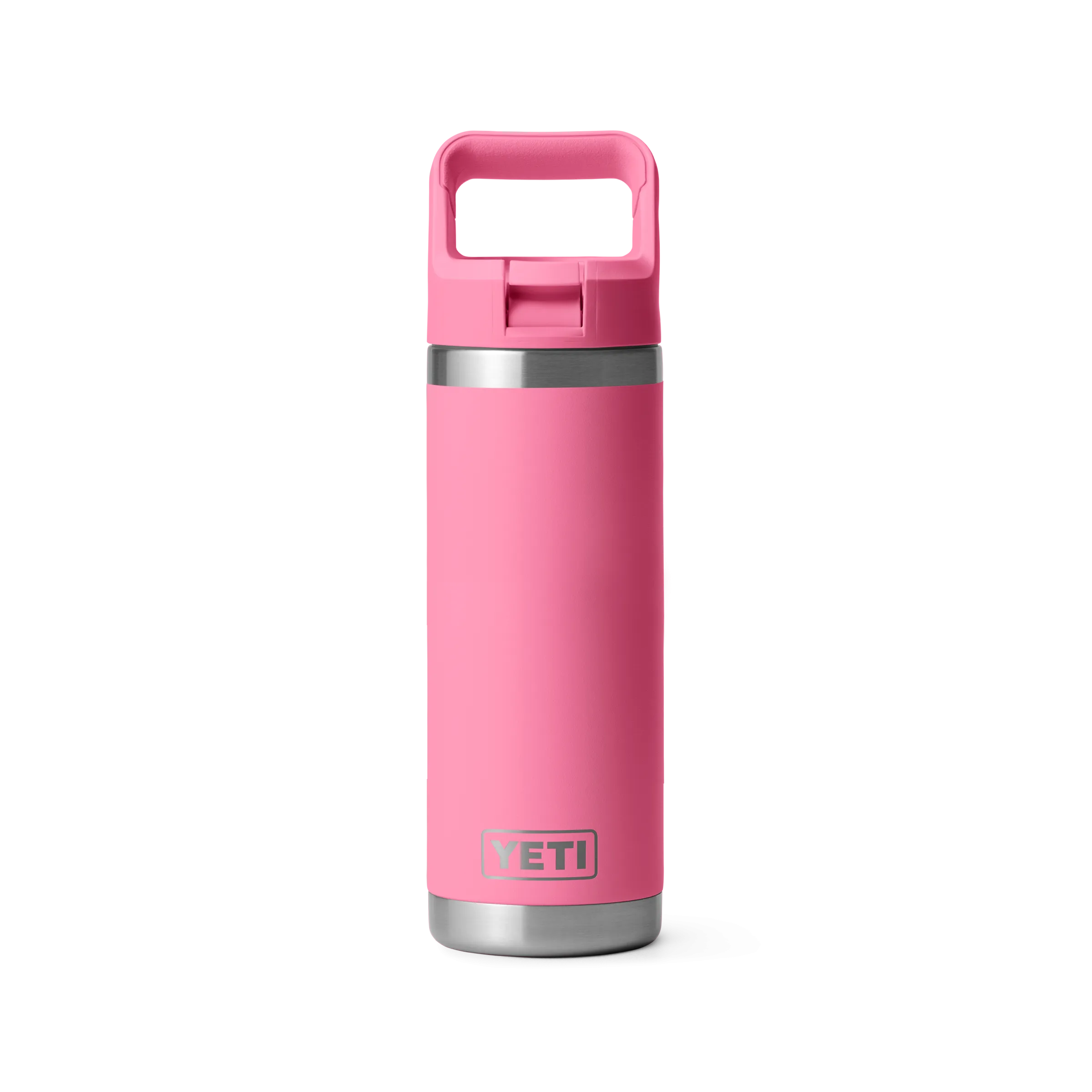 Yeti Rambler 18oz/532ml Bottle with Colour Match Straw Cap - Harbour Pink